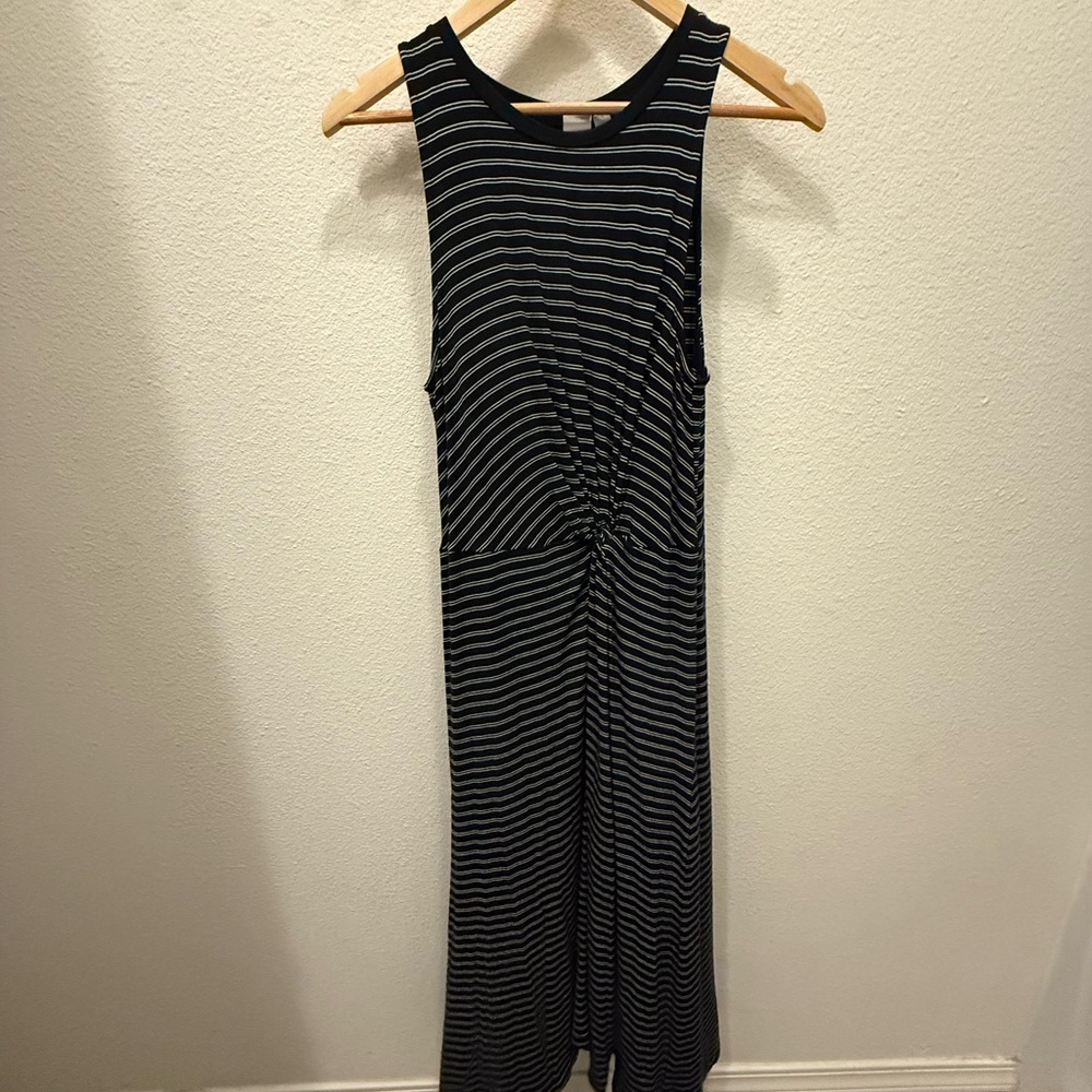 GAP Black and White Striped Dress